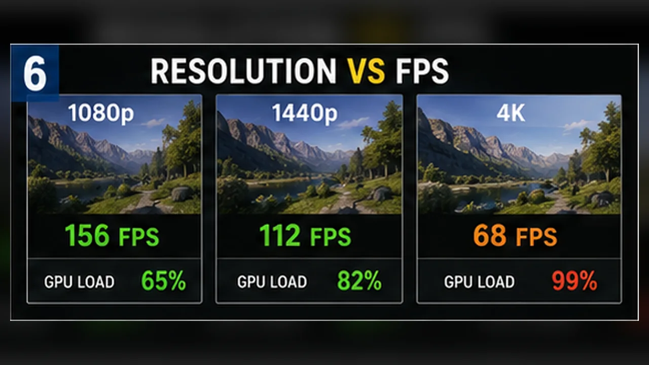 How Resolution Affects FPS, Image Quality, and GPU Load